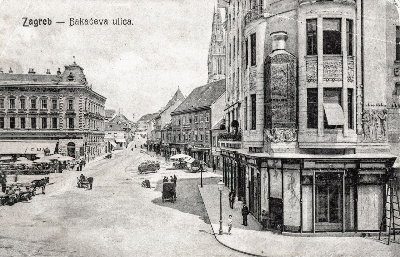 Bakačeva ulica oko 1908. godine B